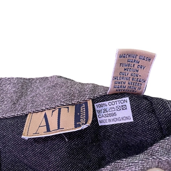 AT DENIM 100% COTTON WRAP AROUND MIDI SKIRT TAN SIZE 2 - Picture 6 of 8